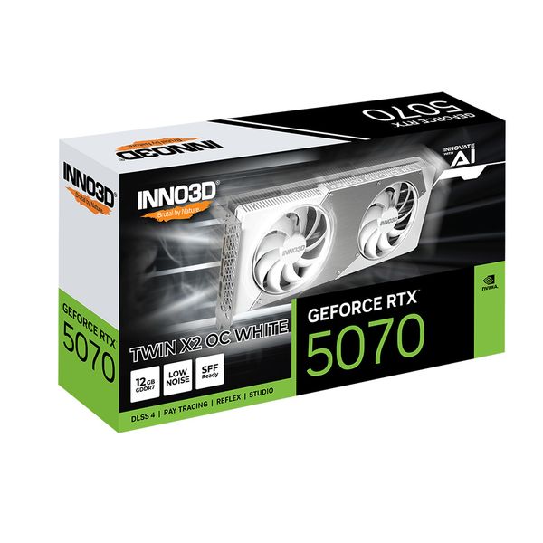 VGA Inno3D Geforce RTX 5070 TWIN X2 OC WHITE 12GB GDDR7