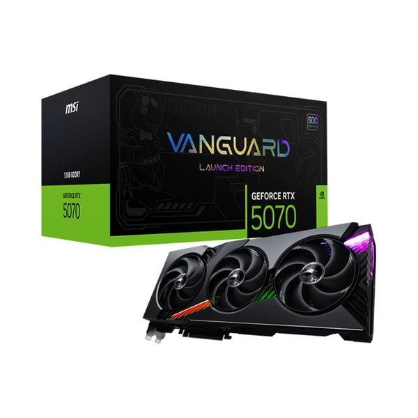 VGA MSI GeForce RTX™ 5070 12G VANGUARD SOC LAUNCH EDITION