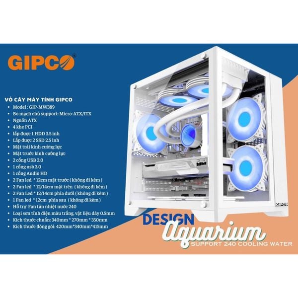 Vỏ Case GIPCO AQUA MW389