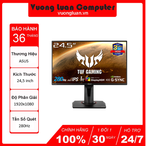 Màn ASUS TUF GAMING VG259QM 24.5inch - FHD - Fast IPS - 280Hz - 1ms