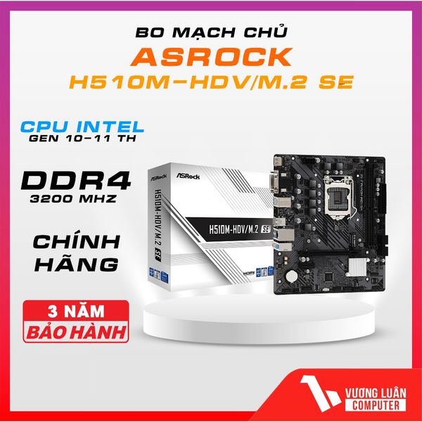 Mainboard máy tính ASROCK H510M-HDV/ M.2 SE