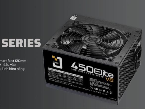 Nguồn máy tính Jetek 450W Elite V2 chính hãng