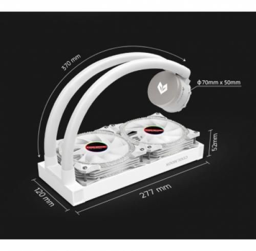 Tản nhiệt nước Coolmoon AOSOR AS240 màu trắng led ARGB