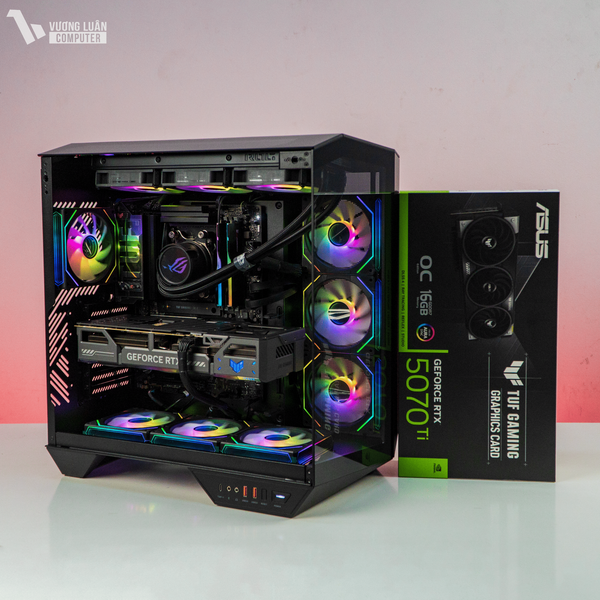 PCGMA04 (RYZEN 9 9950X | RAM 64GB | VGA RTX 5070Ti 16GB | SSD 1TB | MAIN X870-PLUS WIFI | NGUỒN 1200W)