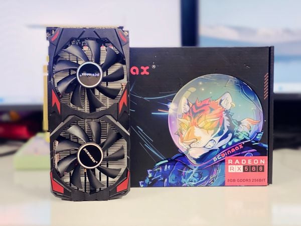 Card màn hình PCWINMAX RX 580 8G GDDR5 mới 100% bảo hành 36 tháng
