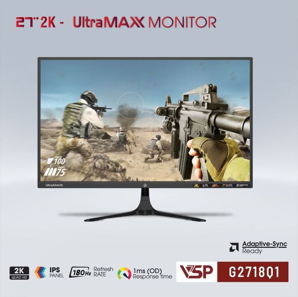 Màn hình VSP G2718Q1 (27inch - 2K - IPS - 180Hz)