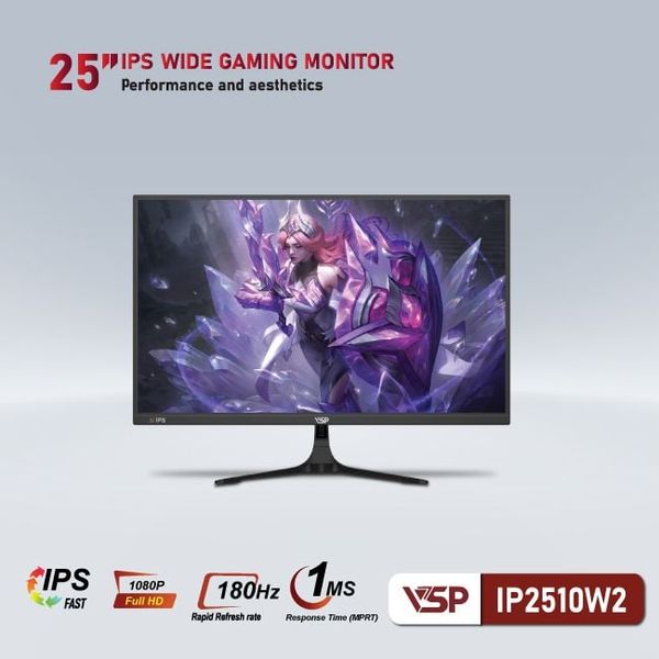 Màn hình gaming VSP IP2510W2 (25 inch - FHD - FAST IPS - 180Hz)