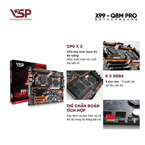 Mainboard VSP X99 - Q8M PRO
