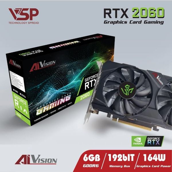 CARD MÀN HÌNH AIVISION GEFORCE RTX 2060 6G