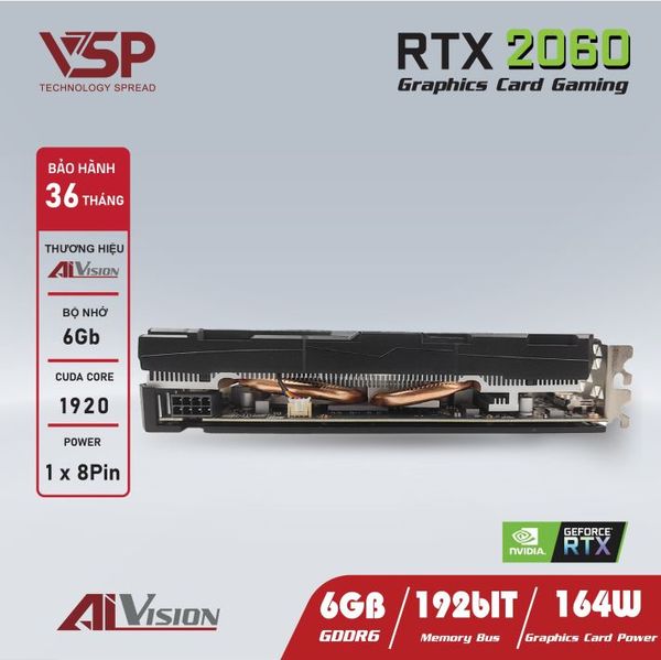 CARD MÀN HÌNH AIVISION GEFORCE RTX 2060 6G