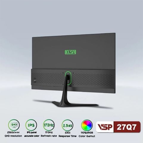 Màn hình gaming VSP ELSA 27Q7  (27 inch - QHD - IPS - 170Hz -2.5ms)