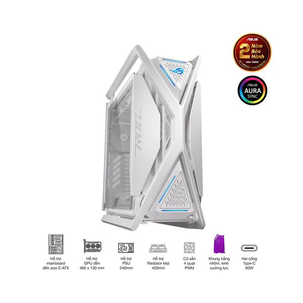 Vỏ Case Asus GR701 ROG Hyperion White Edition