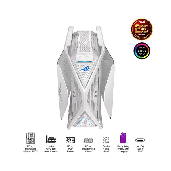 Vỏ Case Asus GR701 ROG Hyperion White Edition
