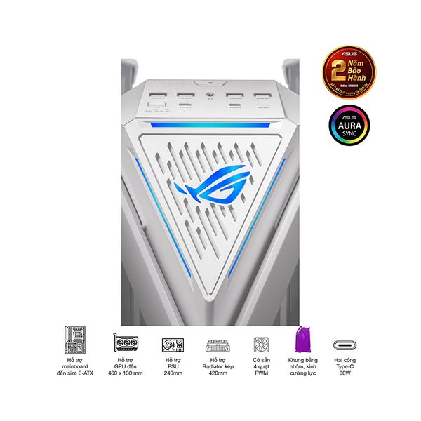 Vỏ Case Asus GR701 ROG Hyperion White Edition