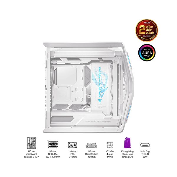 Vỏ Case Asus GR701 ROG Hyperion White Edition