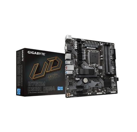 Mainboard GIGABYTE B760M DS3H DDR4 chính hãng BH36TH