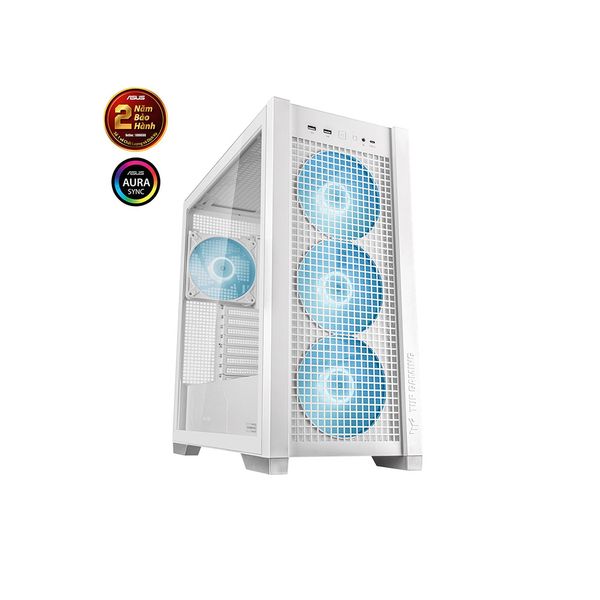 Vỏ Case Asus TUF Gaming GT302 ARGB White (eATX/Full Tower/Màu Trắng/BTF)