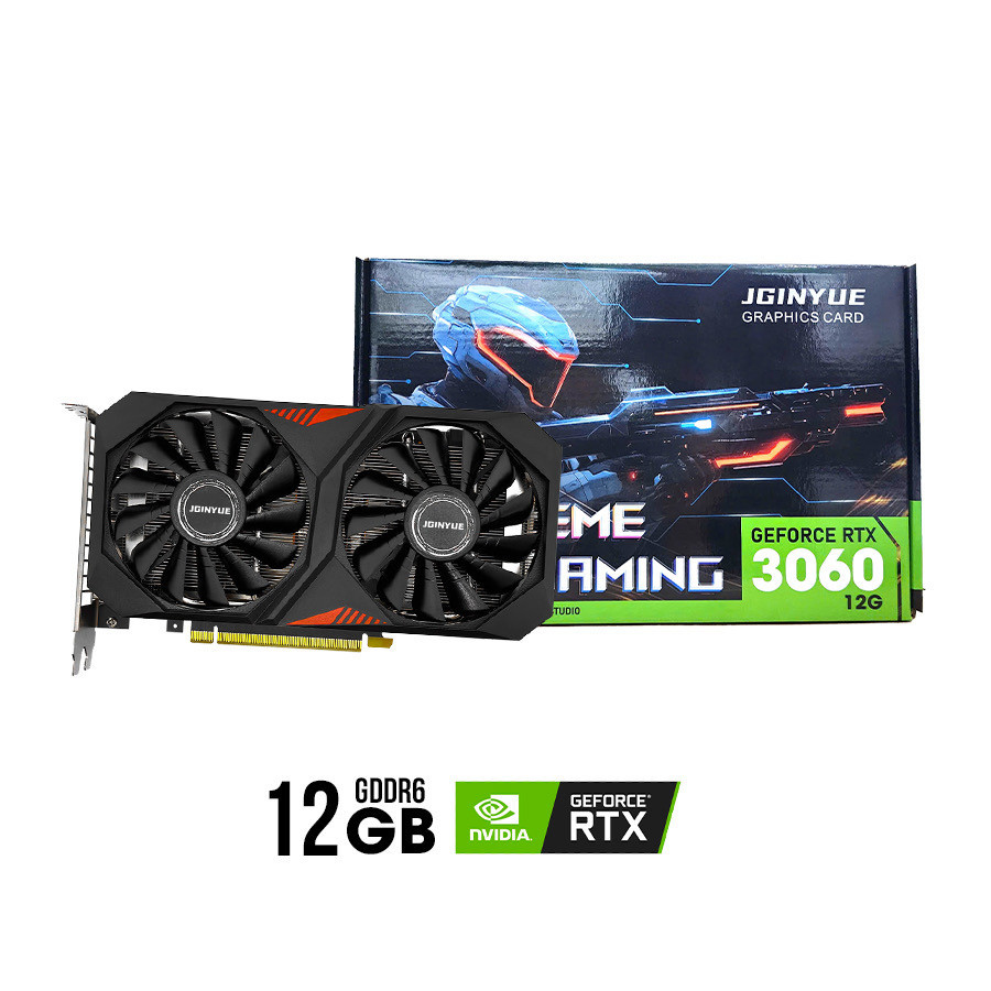VGA Nvidia GeForce Jginyue RTX 3060 12GB Black Dual Fan – Vương