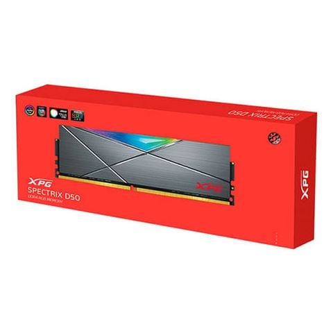 Ram Adata Spectrix D50 RGB 16GB (1x16GB) DDR4 3200Mhz
