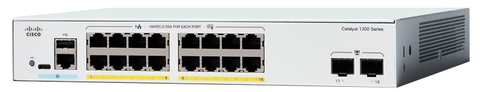 Thiết bị chuyển mạch Switch Cisco C1200-16P-2G-EU 16-Ports GE PoE+ 120W, 2 GE SFP Uplink