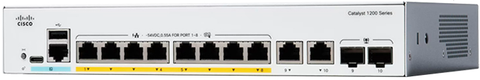Thiết bị chuyển mạch Switch Cisco C1200-8P-E-2G-EU 8-Ports PoE+ 67W, 2 Combo Uplink