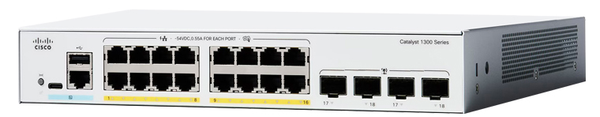 Thiết bị chuyển mạch Switch Cisco C1300-16P-4X-EU 16-Ports GE PoE+ 120W, 4 SFP+ Uplink