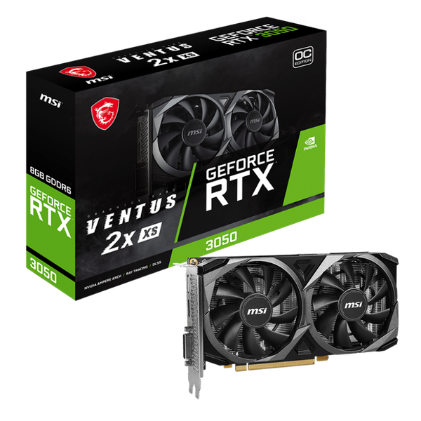 Card màn hình MSI GeForce RTX 3050 VENTUS 2X XS 8G OC