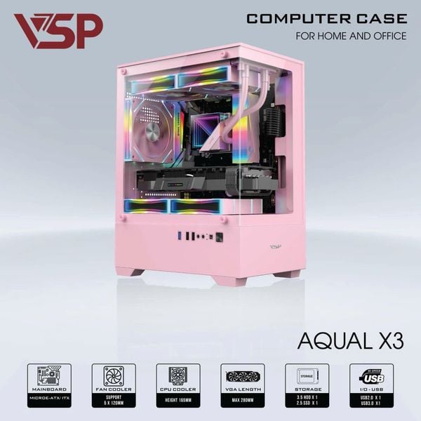 VỎ CASE MÁY TÍNH AQUA X3