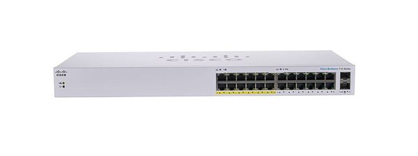 Thiết bị chuyển mạch CISCO CBS110-24PP-EU Unmanaged 24-port GE, 12 Port POE, 100W power budget, 2x1G SFP Shared