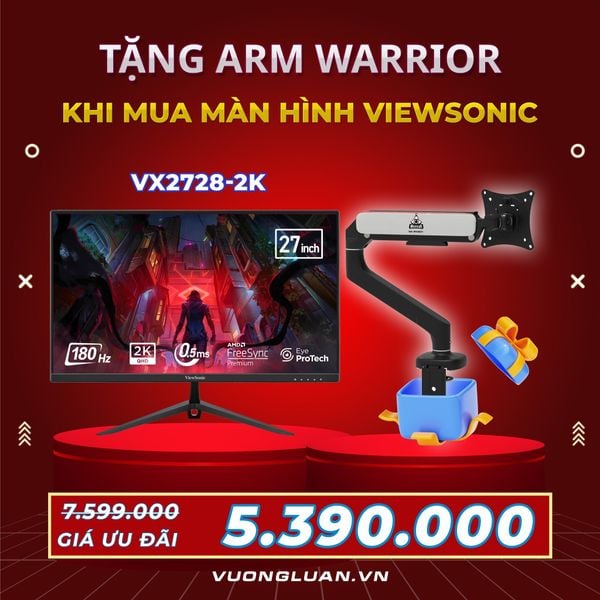 Màn hình Viewsonic VX2728-2K (27 inch/QHD/Fast IPS/180Hz/0.5ms)