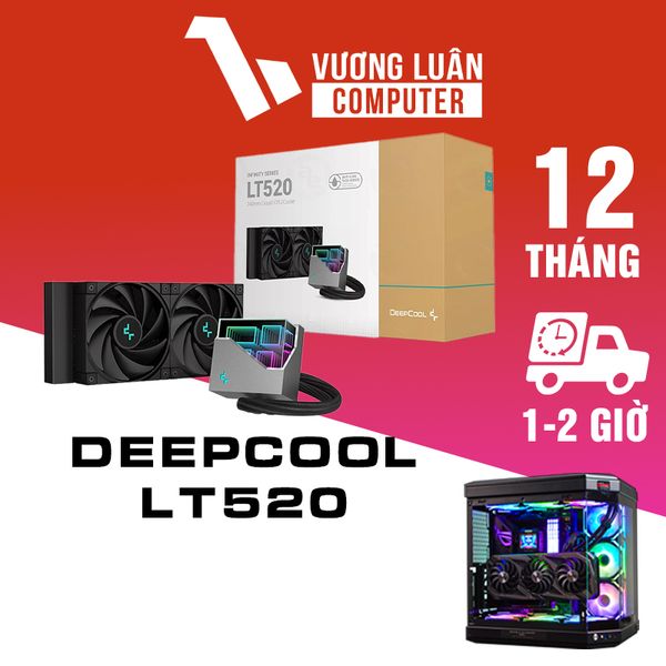 Tản Nhiệt Nước Deepcool LT520 black 2 fan 12cm CHÍNH HÃNG