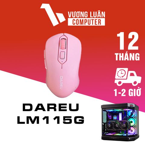 Chuột máy tính DAREU LM115G pink chính hãng giá rẻ