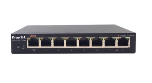 Switch DrayTek VigorSwitch G1080 8 port Gigabit Smart switch