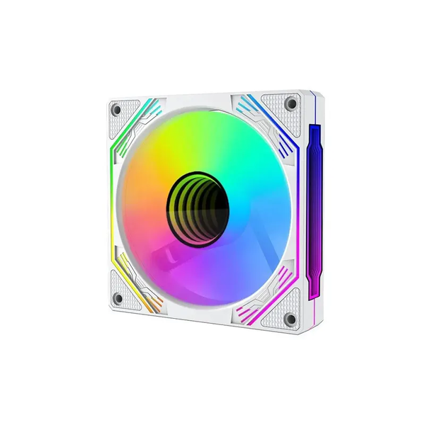 Fan Case COOLMOON F3 LED ARGB vô cực - White
