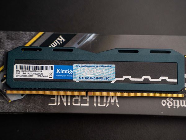 Ram Máy tính DDR4 KIMTIGO 8GB 3200Mhz Tản Đen Chính Hãng - Bảo hành đổi mới