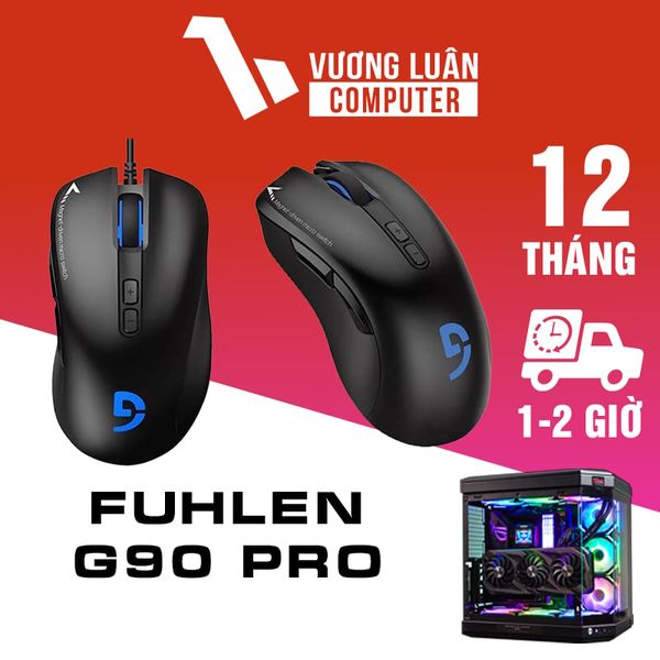Chuột máy tính, chơi game Fuhlen G90 Pro X Black