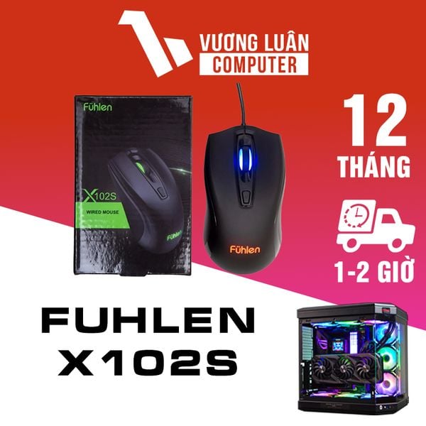 Chuột Chơi Game, chuột máy tính Fuhlen X102S Optical Black USB