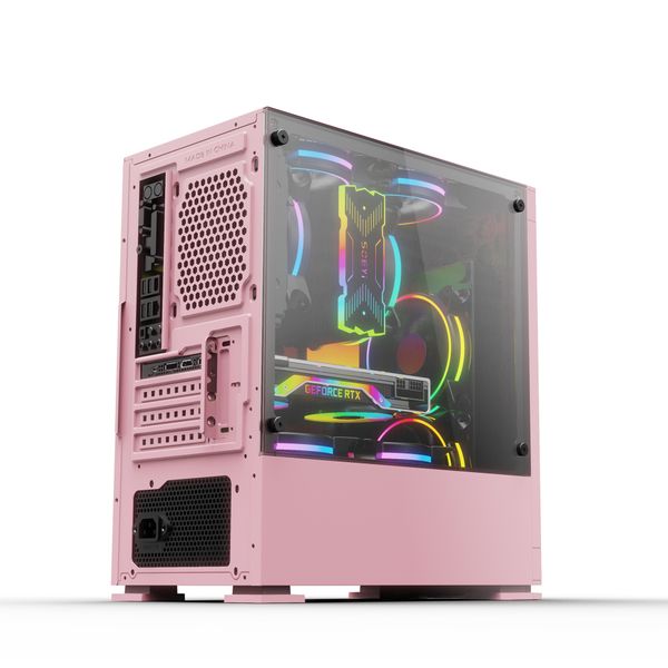 Vỏ case máy tính Keeno Esport G362 màu hồng