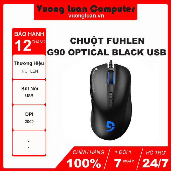 Chuột Fuhlen G90 Optical Black USB