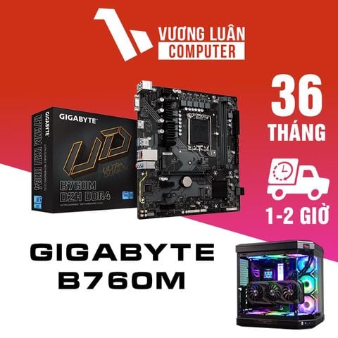 Mainboard GIGABYTE B760M DS3H DDR4 chính hãng BH36TH