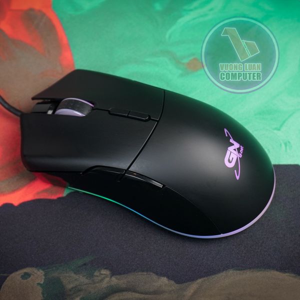 Chuột chơi game, chuột máy tính G-NET GM105 Đen - Xanh có dây