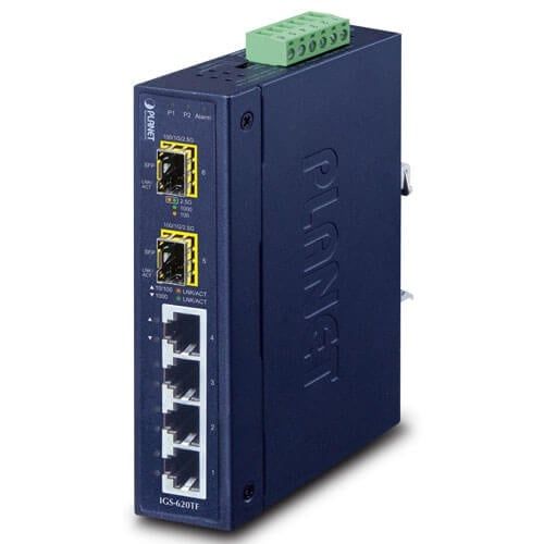 GS-620TF Planet Switch công nghiệp 4 cổng Ethernet 1G - 2 cổng SFP 2.5G