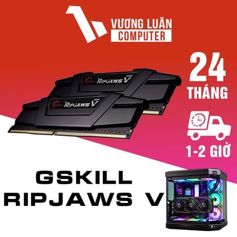 Ram máy tính DDR4 Gskill Ripjaws V 16GB Bus 3200 MHZ ( Màu Đen)