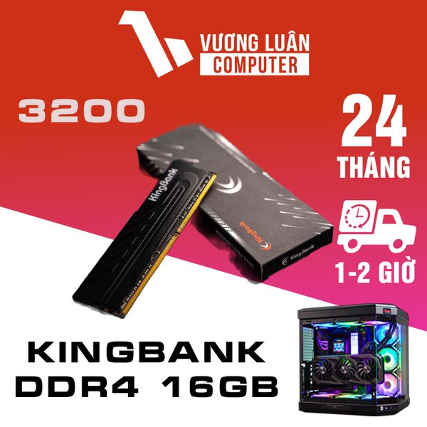 Ram máy tính Kingbank tản thép DDR4 16gb bus 3200