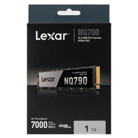 Ổ cứng SSD Lexar NQ790 1TB M.2 2280 PCIe 4×4 (Đọc 7000MB/s – Ghi 6000MB/s) – (LNQ790X001T-RNNNG)