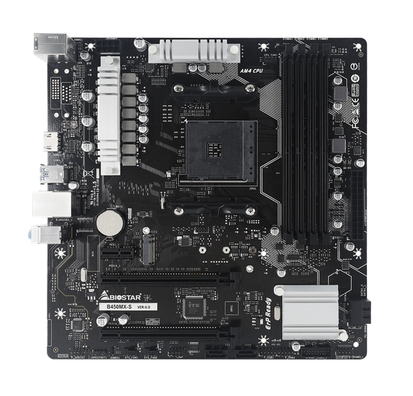 Mainboard Biostar B450MX-S (AMD B450/Socket AM4/2*DDR4/M-ATX/ WiFi + Bluetooth)