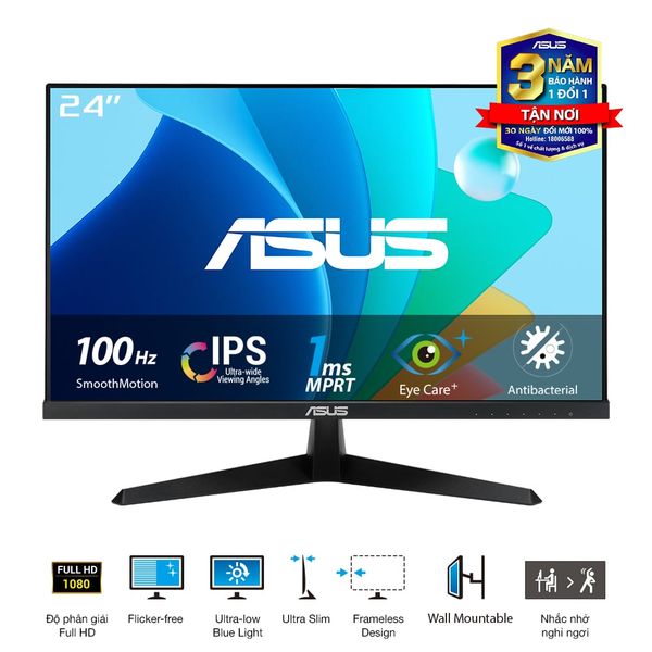 Màn Hình ASUS VY249HF-R (23.8 inch - IPS - FHD - 1ms - 100Hz)