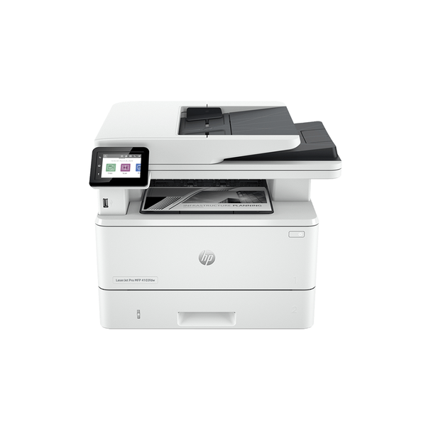 Máy in Laser đen trắng đa năng HP LaserJet Pro MFP 4103fdw  (A4 | In đảo mặt | Scan ADF 2 mặt | Copy | Fax | USB | LAN | WIFI)