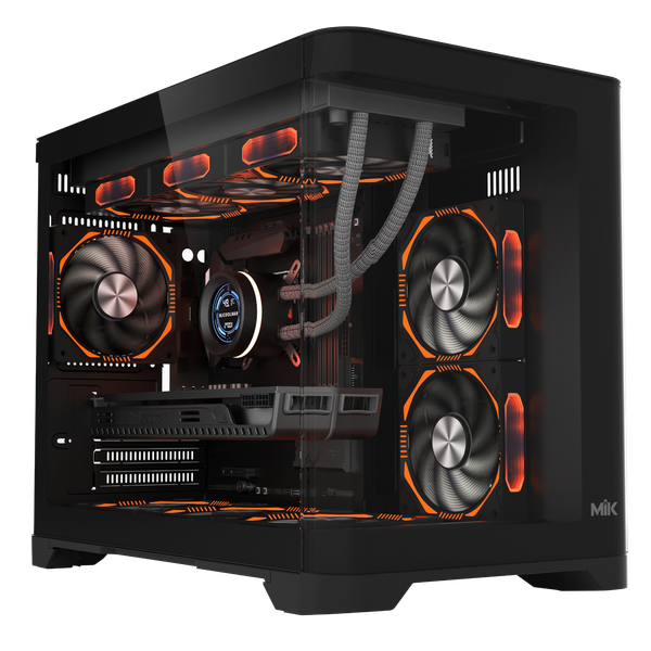 Vỏ case MIK Focalors M (m-ATX / 2 mặt kính cong)