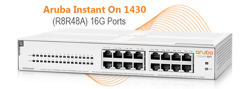 Thiết bị chuyển mạch Aruba Instant On 1430 16G Class4 PoE 124W Switch R8R48A